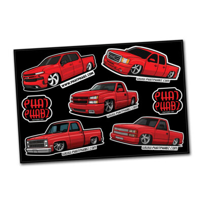 All Red Chevys Sticker Pack